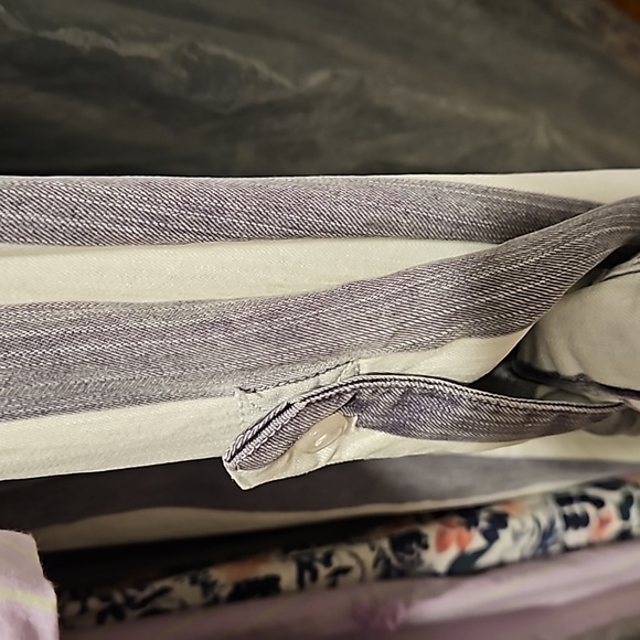 Rails Julian Shirt Dress Lisbon Stripe White Blue Tunic Button Tab Tencel SZ S - Picture 9 of 10